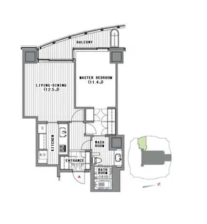 愛宕グリーンヒルズフォレストタワー【4階】の間取り