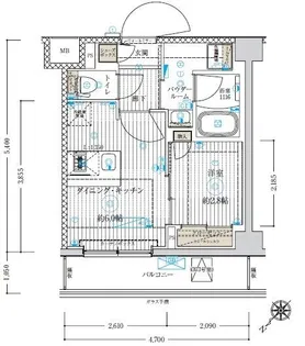 ブライズ鷺沼【3階】の間取り