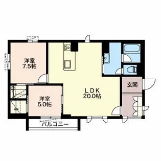 プレミアス大谷【2階】の間取り