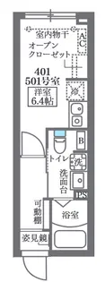 COCOCUBE板橋本町【5階】の間取り