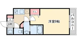 BPRレジデンス江坂【13階】の間取り