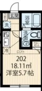 ラフィーネ生田III【2階】の間取り