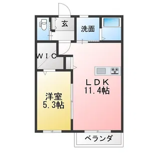 サンモールII【1階】の間取り