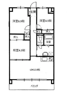 清水屋レジデンスA【2階】の間取り