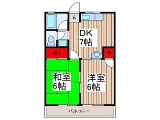 ブルックハイム【2階】の間取り