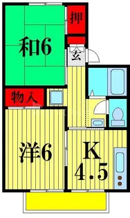 パレーシャル南柏II【1階】の間取り
