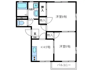 カナールII【2階】の間取り
