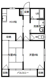 パーシモンヴィラ【1階】の間取り