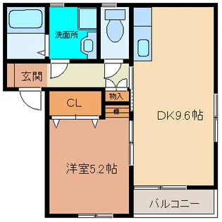 フォレスト長町II【2階】の間取り