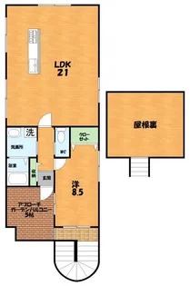 セラフィーコート新町【3階】の間取り