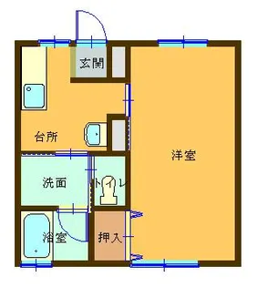 きゃろっとはうす【1階】の間取り