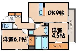 ルミエール焼山【1階】の間取り