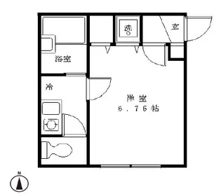 リーフ滝野川【1階】の間取り