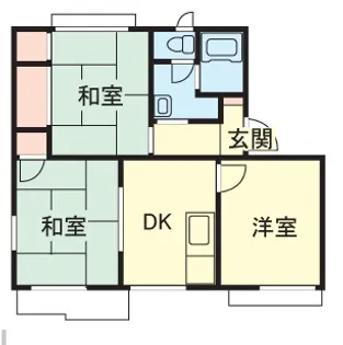 ビューハイツ【2階】の間取り