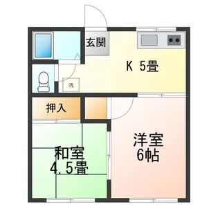 コンシェールセナミA【2階】の間取り