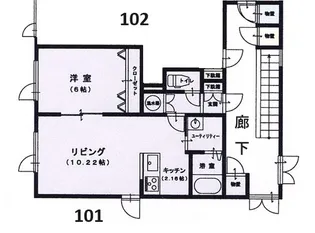 北海道旭川市春光三条9【アパート】の間取り