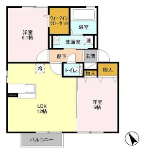 クラシオン B【2階】の間取り