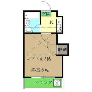 1Rの間取り画像