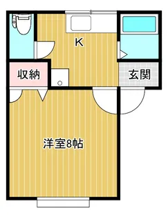ツインズB【1階】の間取り