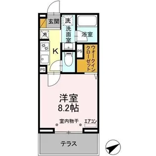 ウエストサイドレジデンス【1階】の間取り
