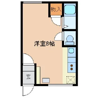 グリーンハイツB【2階】の間取り