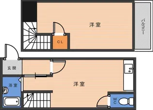 エクラ東住吉II【5階】の間取り