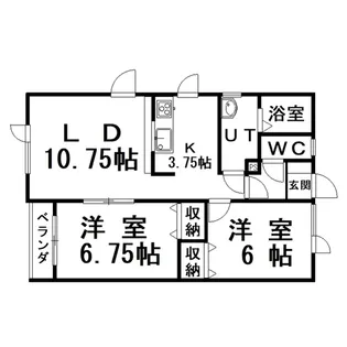 サンシャインKOWA【1階】の間取り