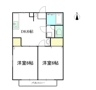 サンビレッジ【2階】の間取り