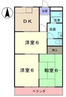 メゾンパシフィック【5階】の間取り