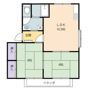 グレープガーデンA棟【1階】の間取り