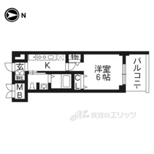 エステムプラザ京都三条大橋【2階】の間取り