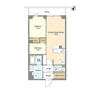 東京都大田区鵜の木3【マンション】の間取り