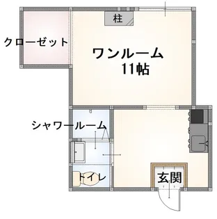 アップルハイツ【1階】の間取り