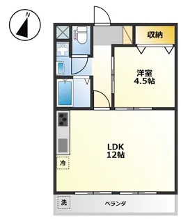 ハイツ晴斗VII【2階】の間取り