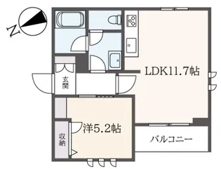 カーサ・フェリーチェ桜上水【3階】の間取り