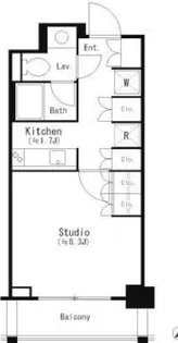 パークキューブ目黒タワー【2階】の間取り