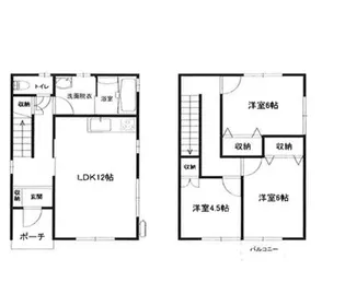 鳥取県米子市両三柳【一戸建】の間取り