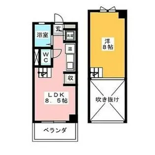 La・Sala【3階】の間取り