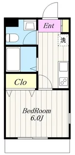 ラ・グラース厚木駅前【2階】の間取り