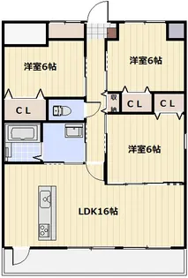 ノーブル徳川【8階】の間取り