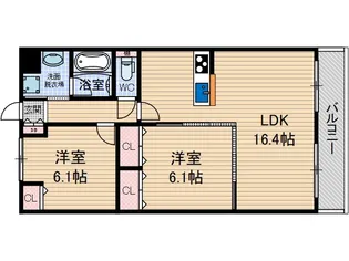 サンフォレスト【3階】の間取り