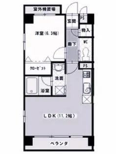 レージュ桜山【4階】の間取り
