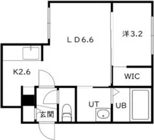 moderno HASSAMU(モデルノ発寒)【1階】の間取り