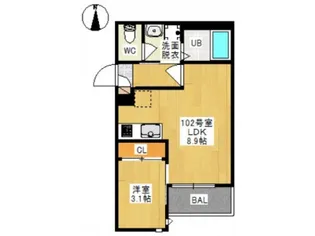 GRANDTIC LS(グランティック エルエス)【1階】の間取り