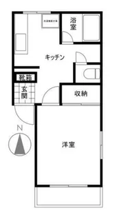 今津留ハイツ【1階】の間取り