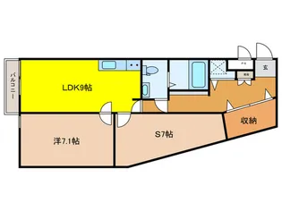 SOLASIAresidence上板橋【4階】の間取り