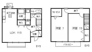静岡県浜松市浜名区中条【一戸建】の間取り