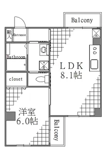 東京都墨田区本所2【マンション】の間取り