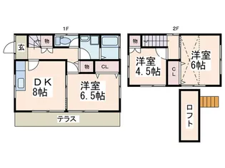 神奈川県横浜市青葉区千草台【一戸建】の間取り