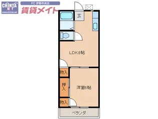 第3晴海ハイツ【1階】の間取り